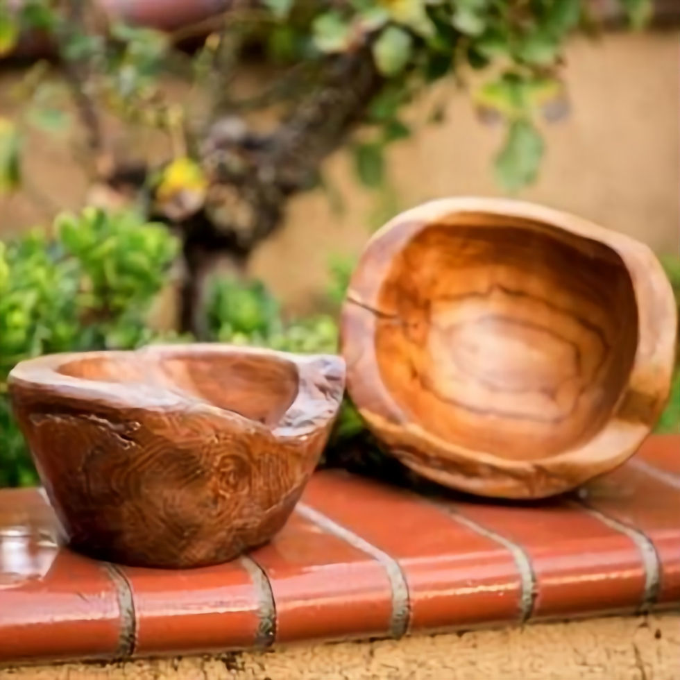Thumbnail: Hand Crafted Teak Wood Bowl