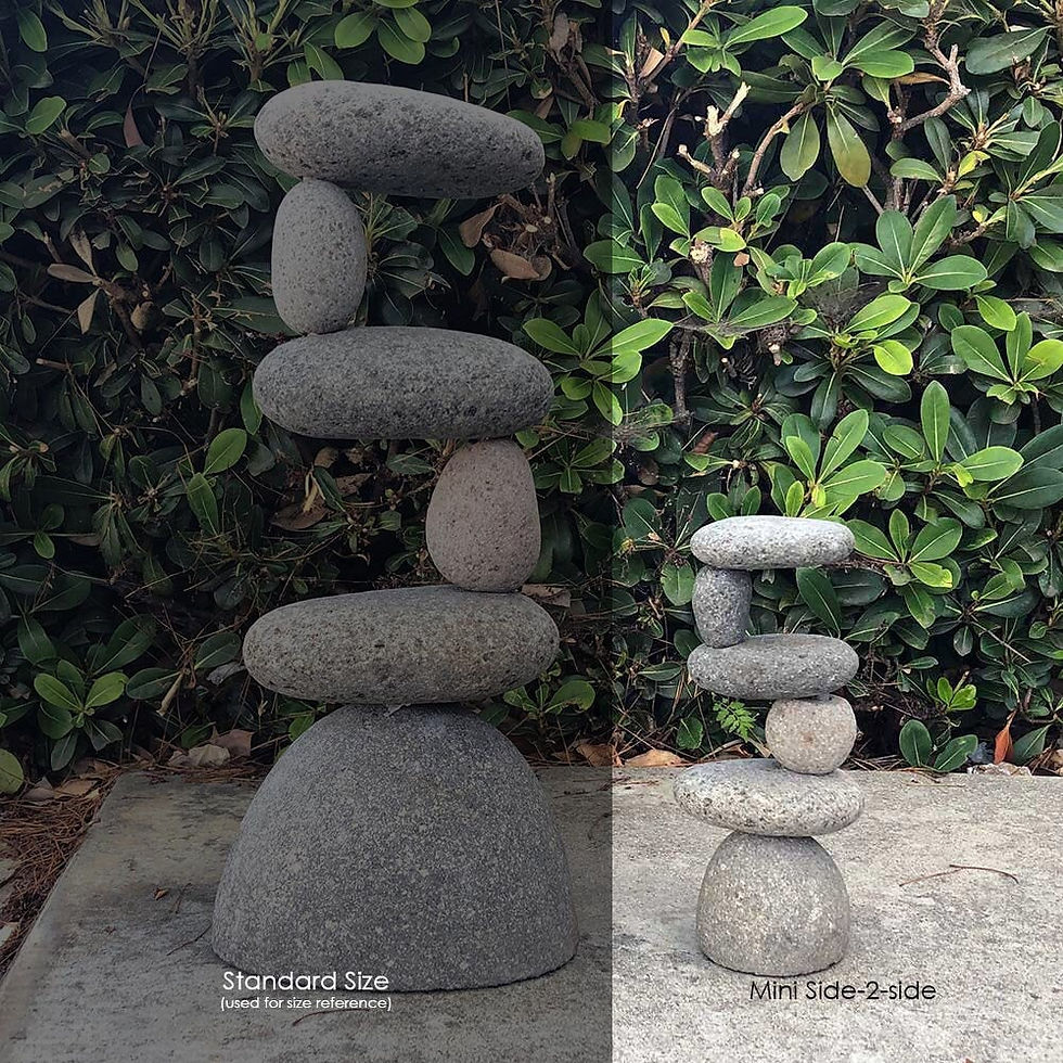 Thumbnail: Side 2 Side Rock Cairn Garden Sculputures