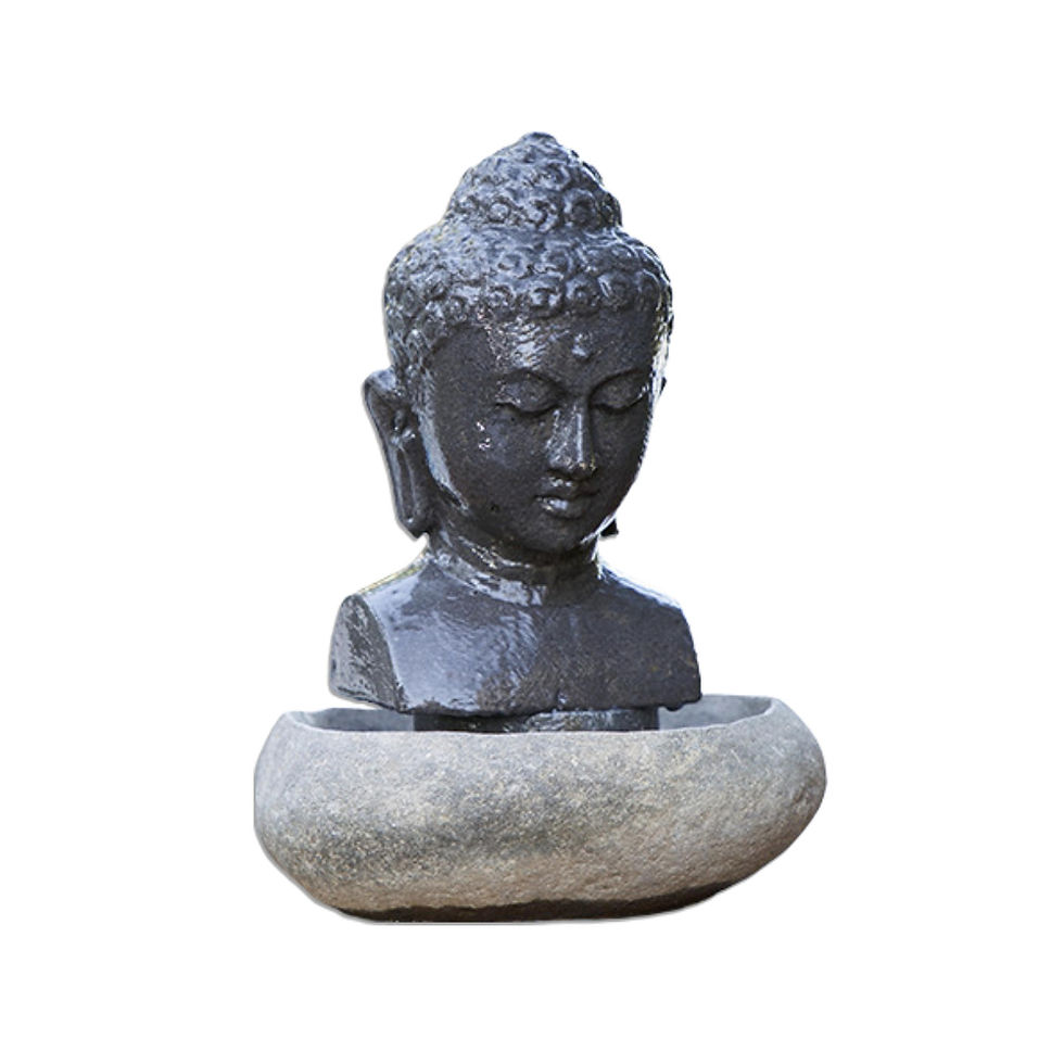 Thumbnail: Buddha Statue; Buddha Figure; Zen Fountain; Zen Decor; Meditation Decor; Meditating Buddha; Buddha Tabletop Fountain;