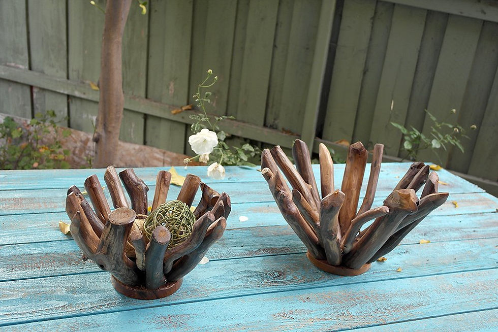 Thumbnail: Rustic Style Decorative Centerpiece Bowls