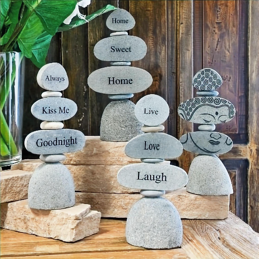 Thumbnail: Balanced Rock Cairn Outdoor Garden Decor