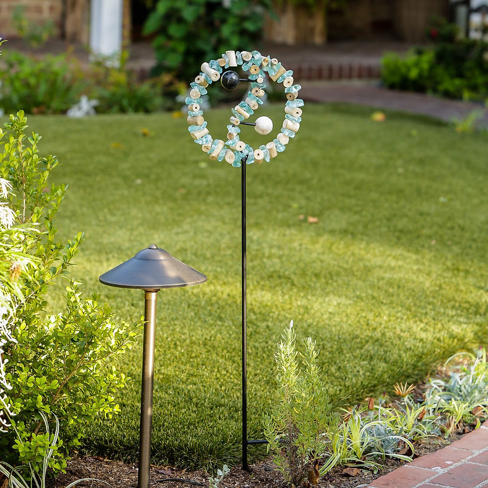Decorative Yin Yang Garden Stake lawn ornament. Perfect for Porch, Patio, and Garden