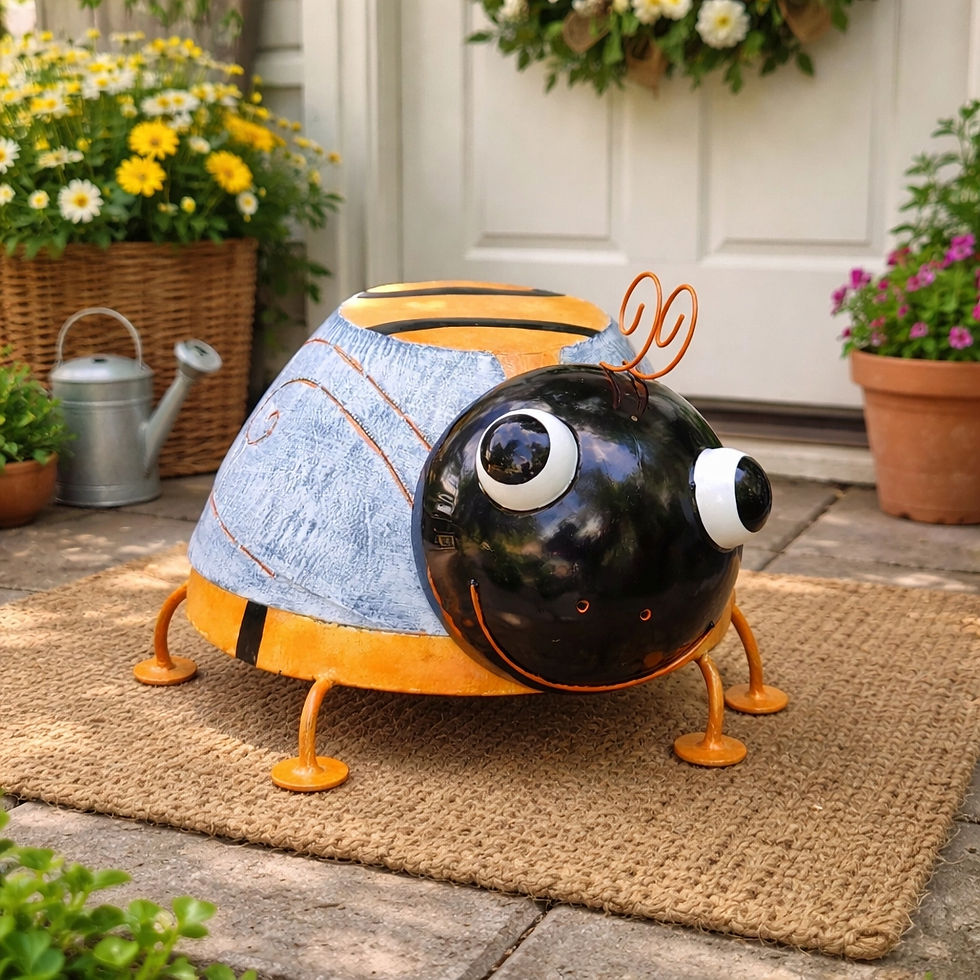 Garden Accents, Bumble Bee Art, Bee Sculpture, Outdoor Statue, Home and Garden, Metal Decor, Home Accents, Garden Design