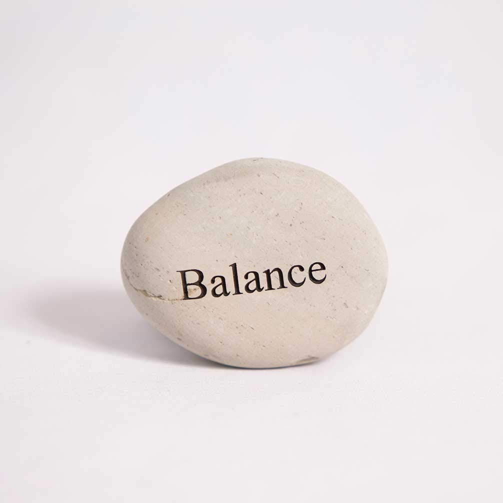 Garden Age Supply Balance Engraved StoneInspirational Sandblast, Perfect