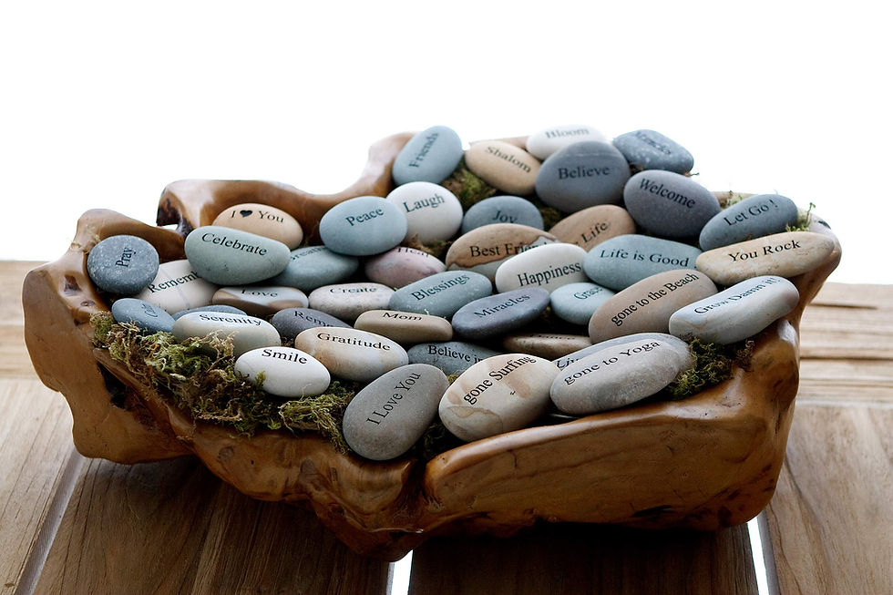 Thumbnail: Garden Age Supply Awesomestones I Love Dad Natural Engraved Stone Love Stone