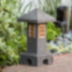Japanese garden lantern, patio lighting, pathway lighting, garden lighting, outdoor decor ideas, landscape design. Home Goods