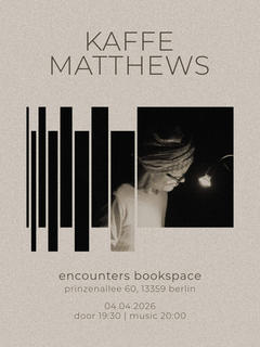 Kaffe Matthews at encounters bookspace