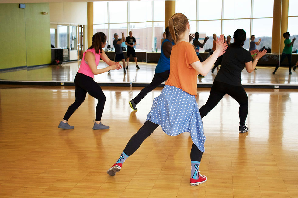 Kids dancing during homeschool PE.