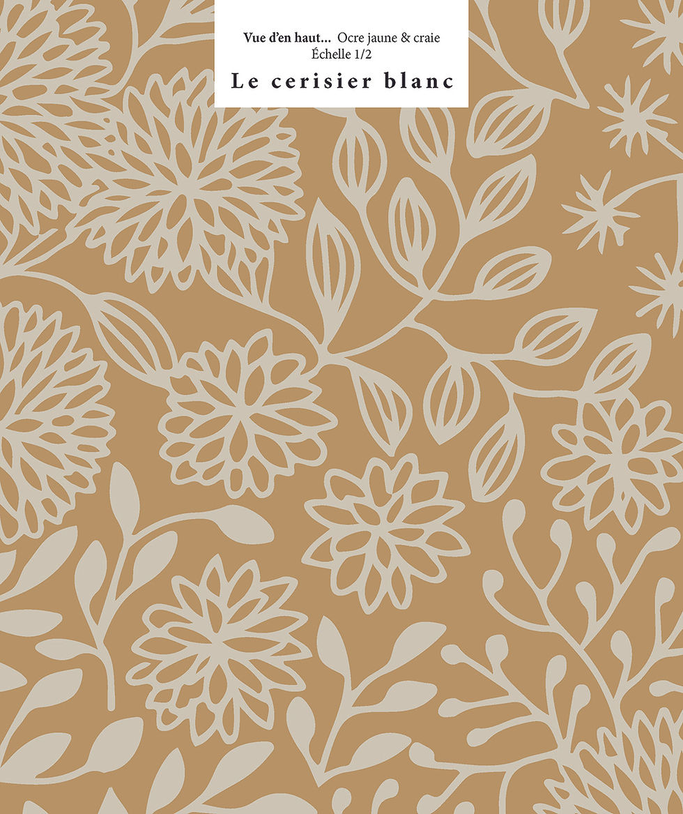 Thumbnail: Echantillon panoramique Vue d'en haut - Ocre jaune et craie