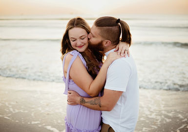 Cocoa Beach couples photographer capturing romantic, authentic moments during golden-hour beach sessions.