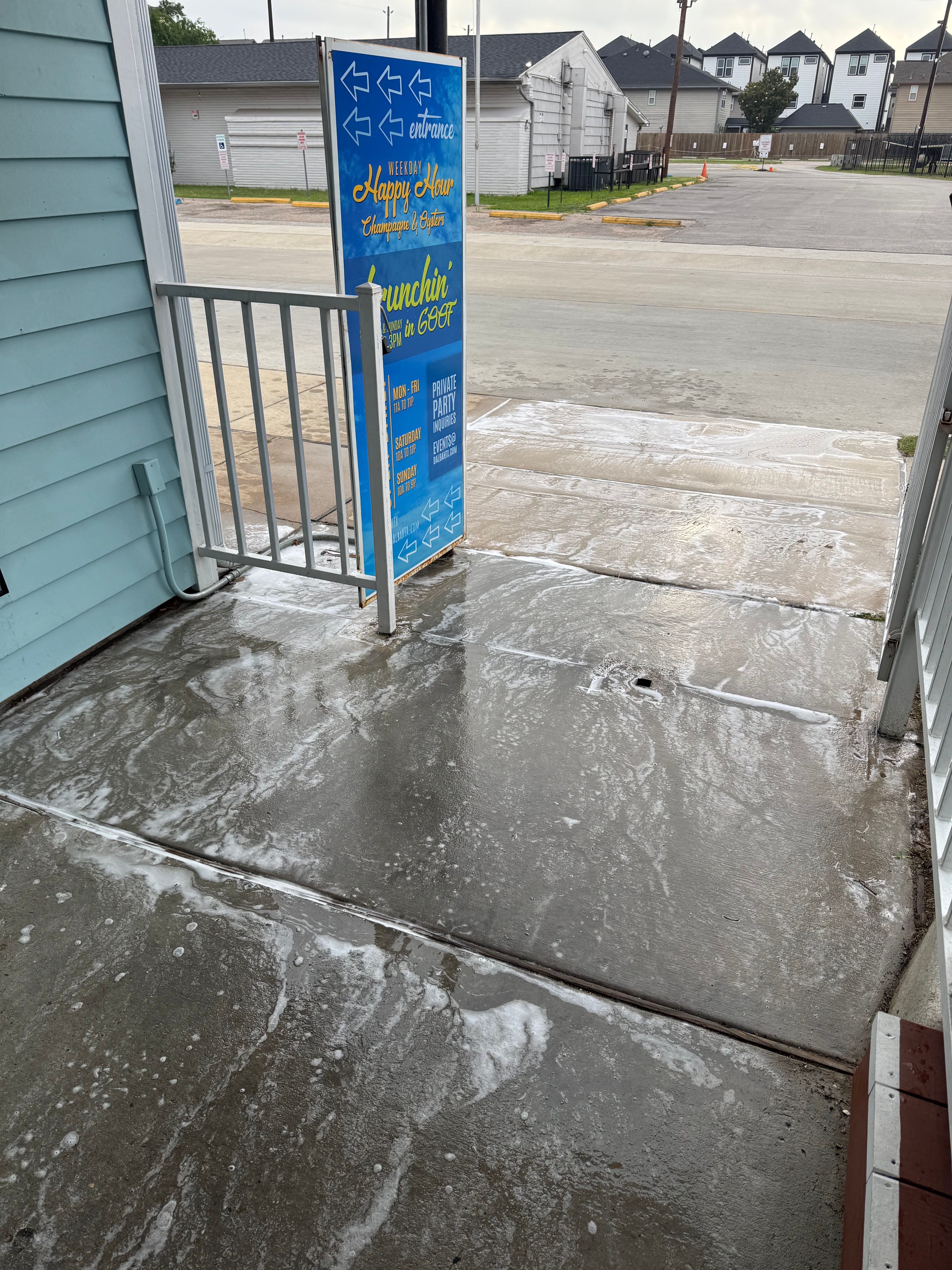 Man Powerwashing
