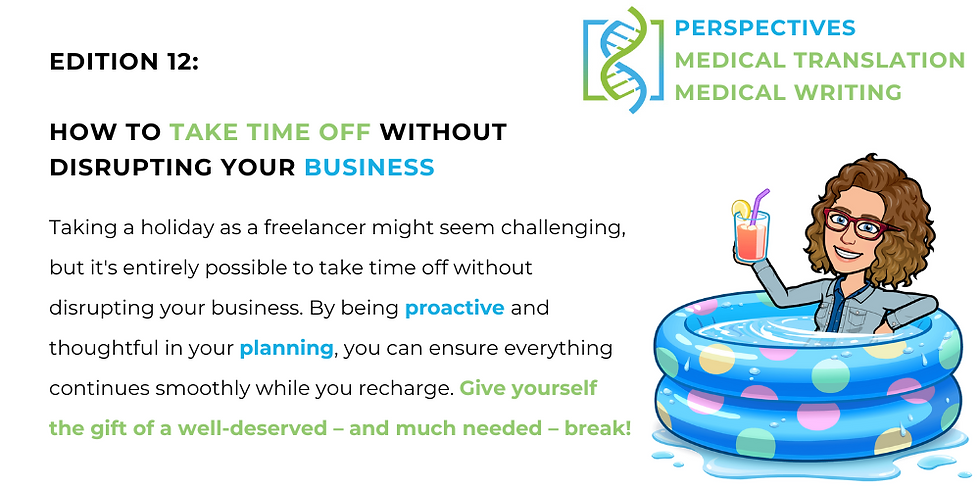 How to take time off without disrupting your business