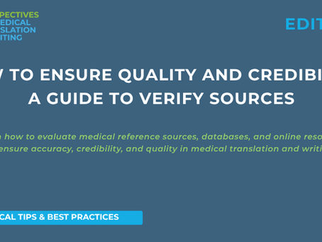 How to ensure quality and credibility: A guide to verify sources