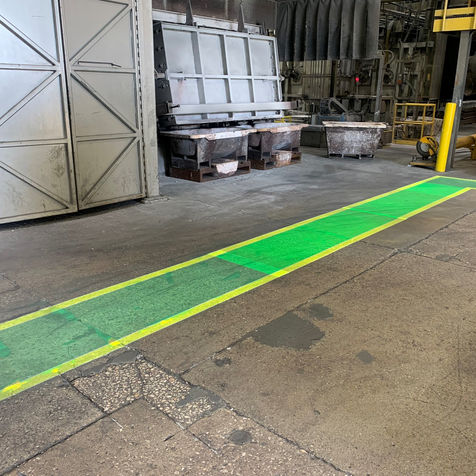 Projected Solid Colour Walkway