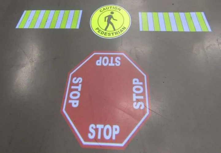SafetyCast Projected Walkways and Warning Signs