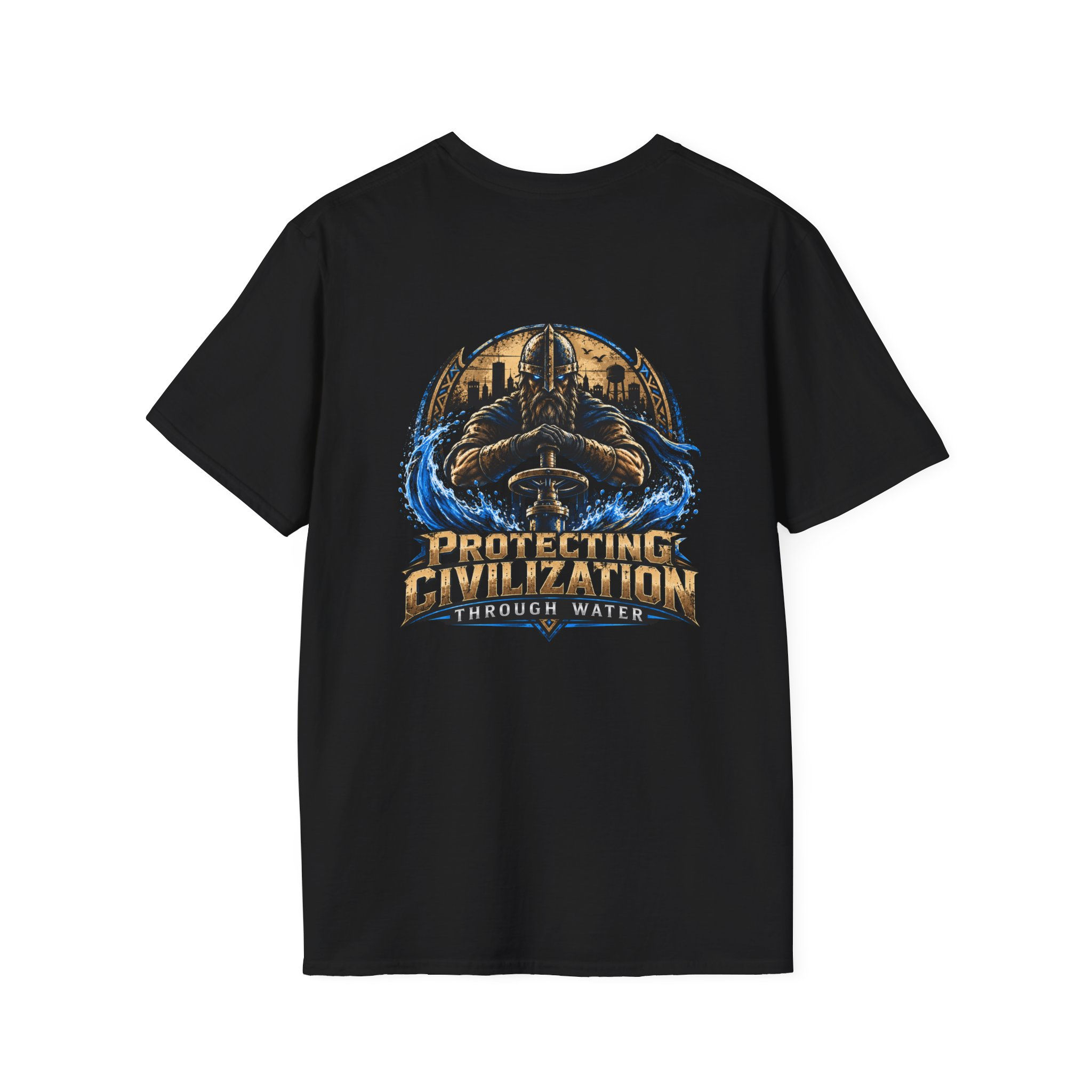 WaterHIRD Helmet T-Shirt — Viking Warrior Graphic Tee