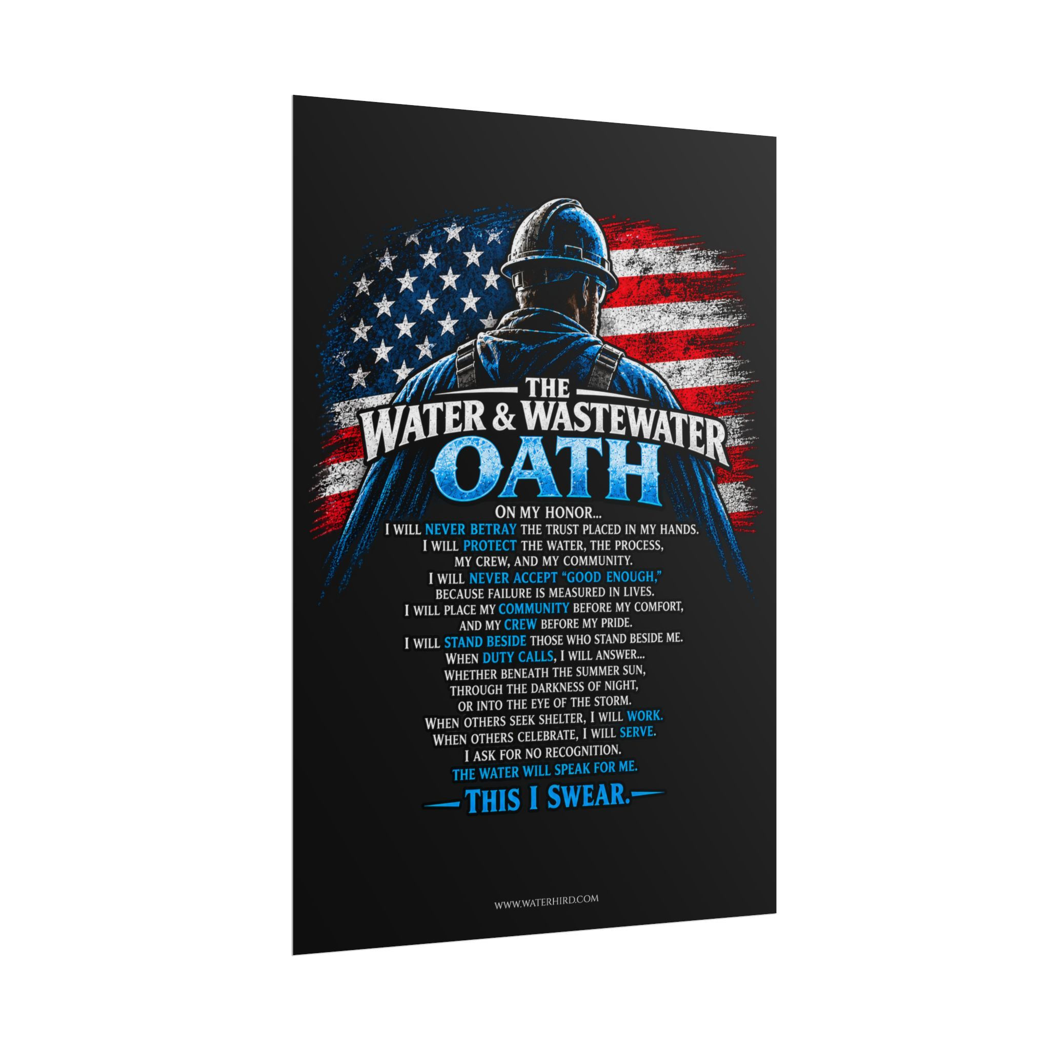 Water & Wastewater Oath Poster