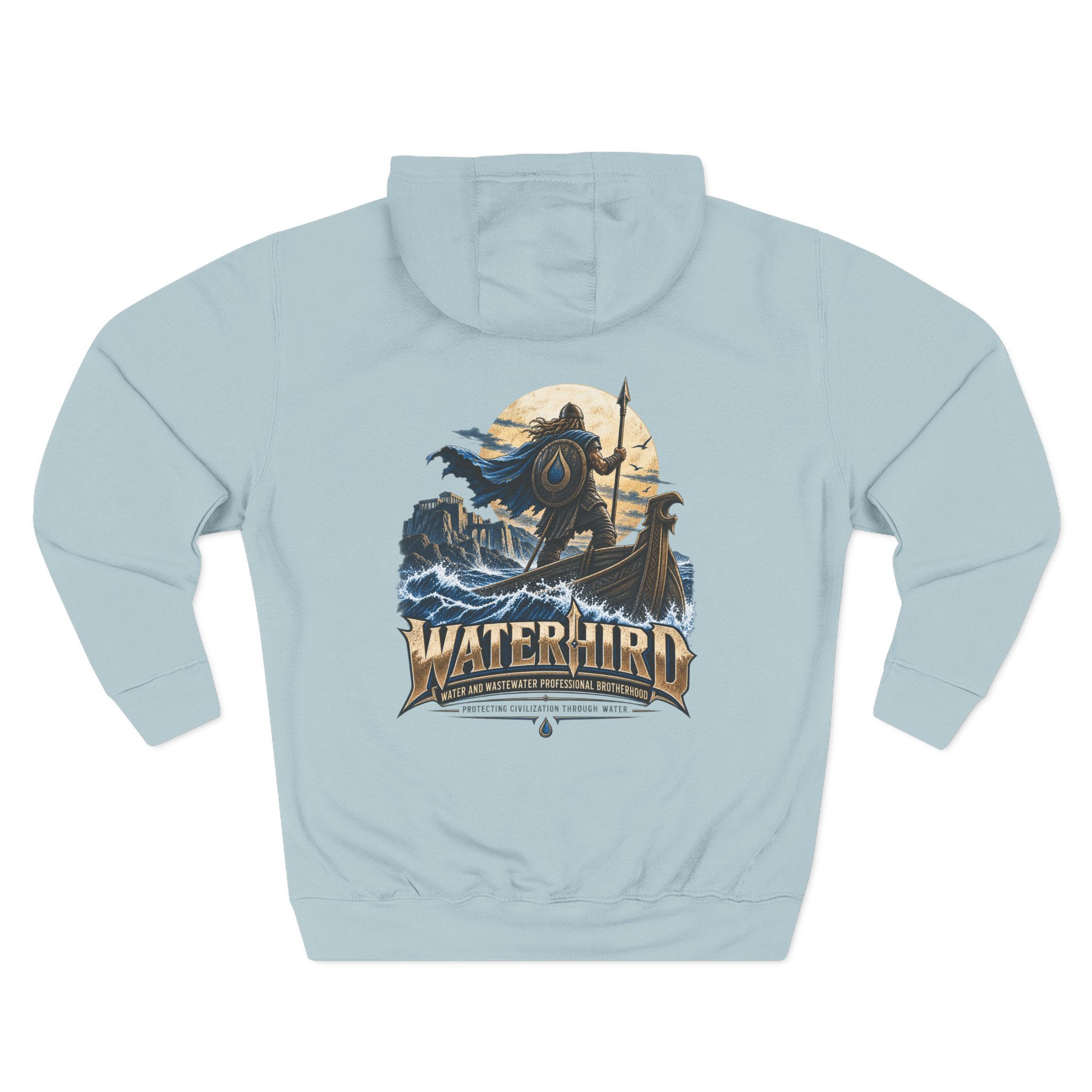 WaterHIRD Viking Coastal Hoodie — Nautical Warrior Fleece Pullover