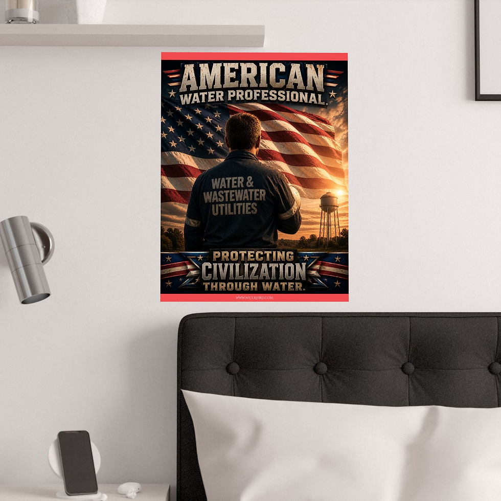 Thumbnail: U.S.A. Water Pro. Satin Poster – "Protecting Civilization Through Water"