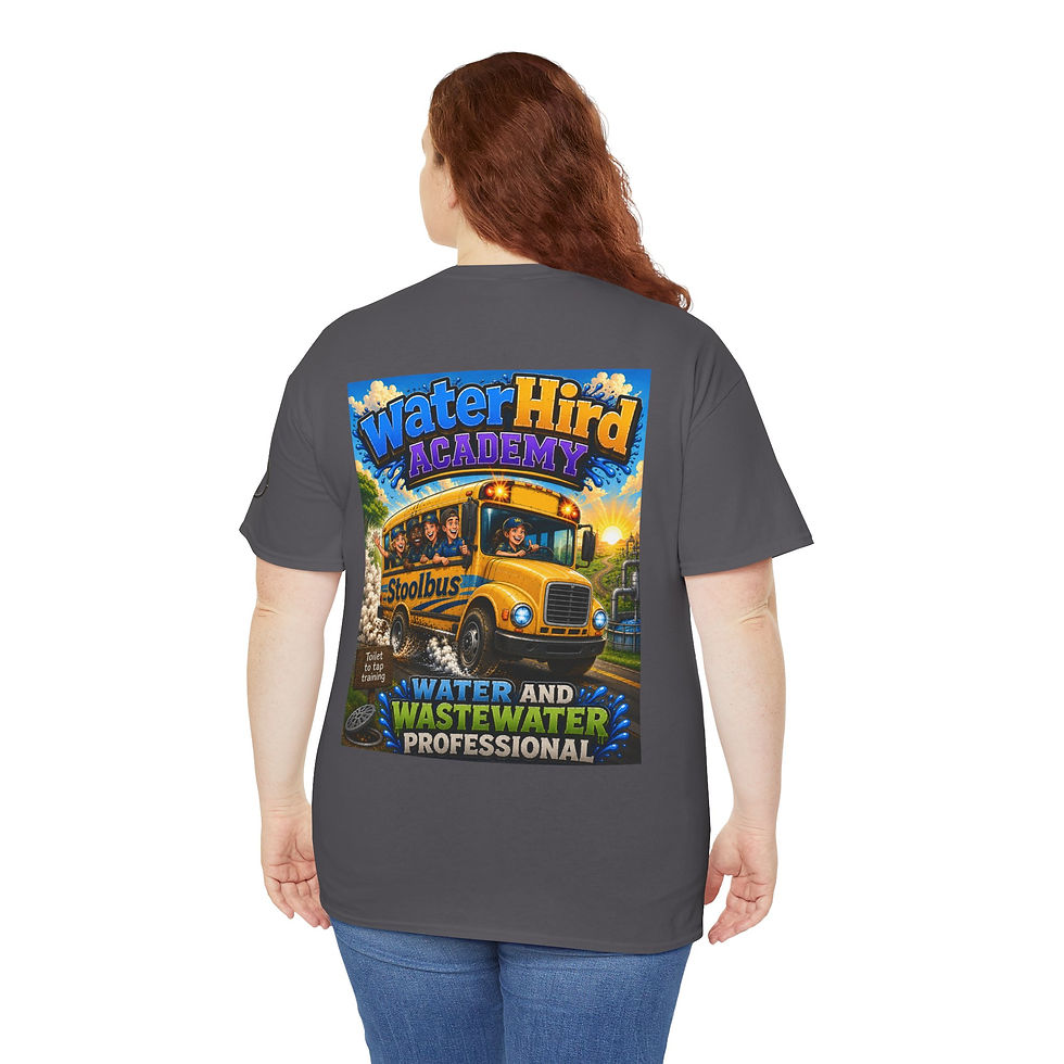 Thumbnail: WaterHird Academy Tee — Water & Wastewater Professional Schoolbus T-Shirt