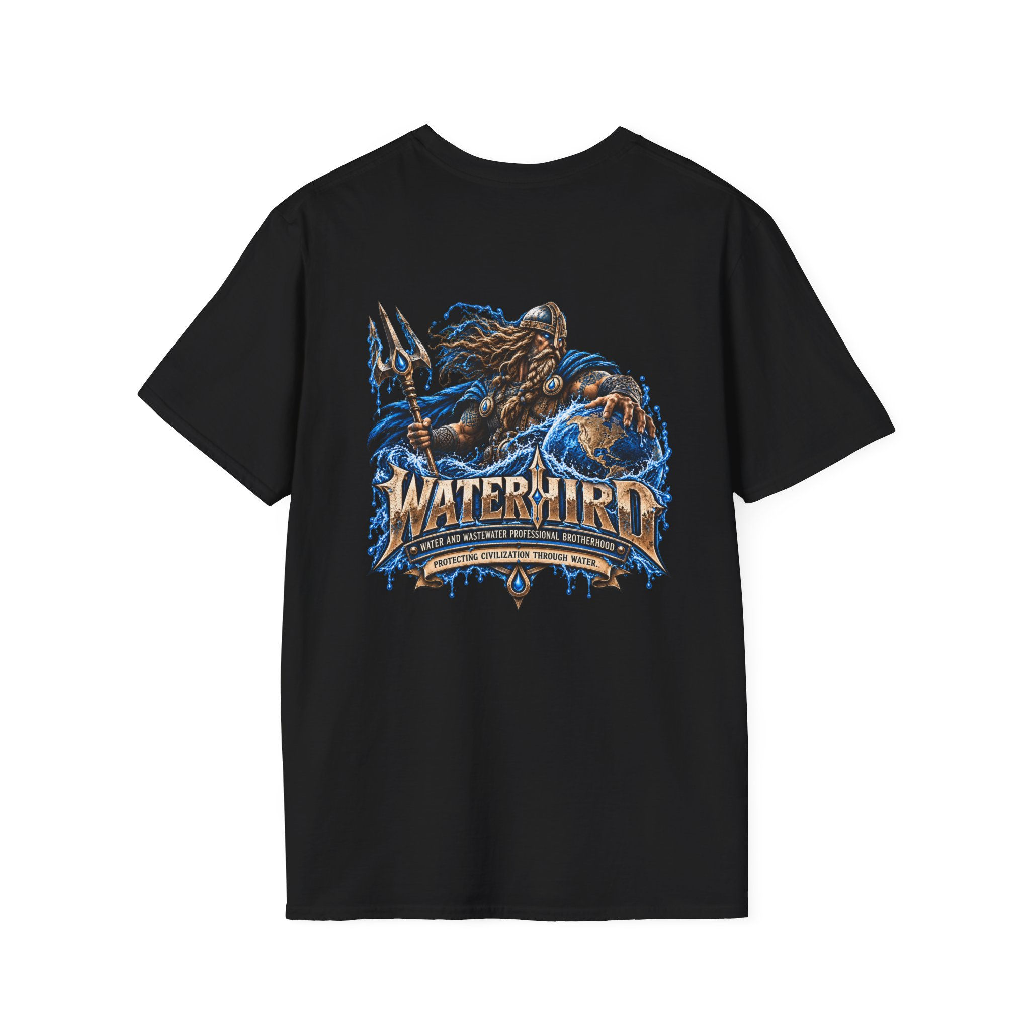 WaterHIRD Helmet Graphic T‑Shirt — Medieval Warrior Vintage Tee