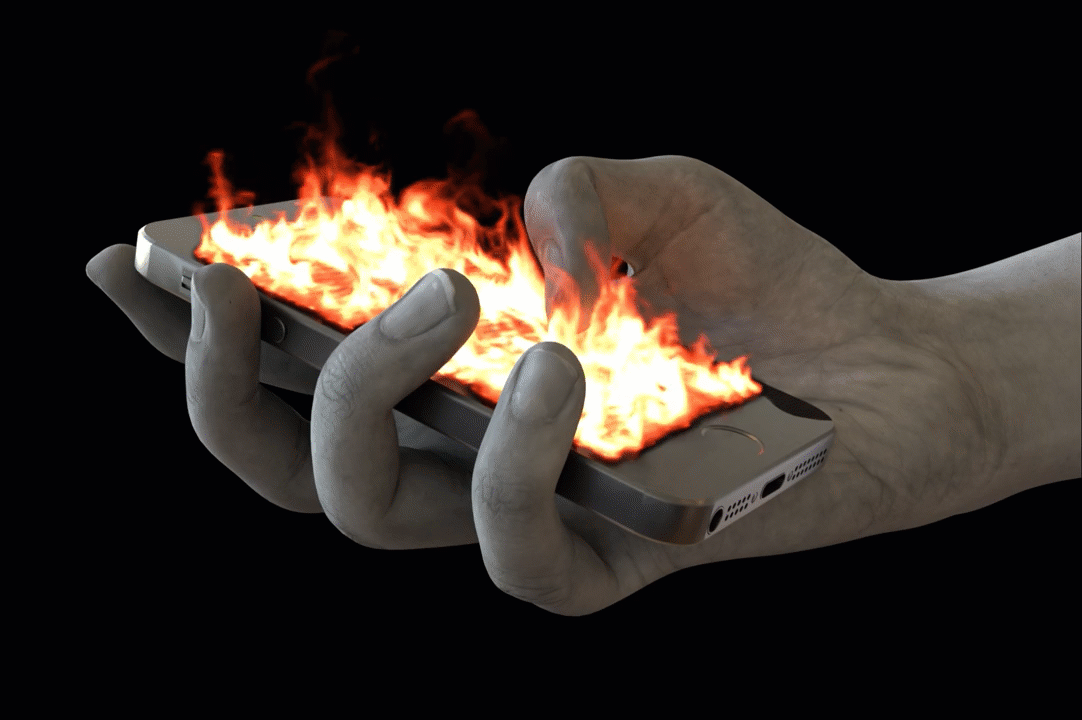 Phone On Fire Gif.gif