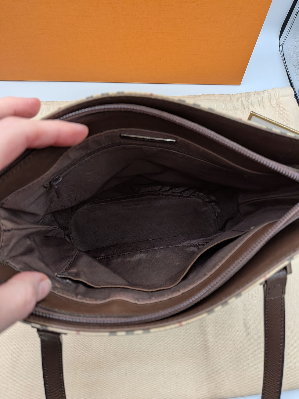 Thumbnail: Burberry Nova Check Bucket Tote