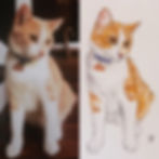 Thumbnail: 8x10in Custom Watercolor Pet Portrait