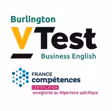 تقييم "VTest للغة الإنجليزية للأعمال – 4 مهارات"، معتمد من قبل هيئة الكفاءات الفرنسية، وهو الآن ضمن قائمة الاختبارات المؤهلة للاستفادة من تمويل حساب التدريب الشخصي (CPF)