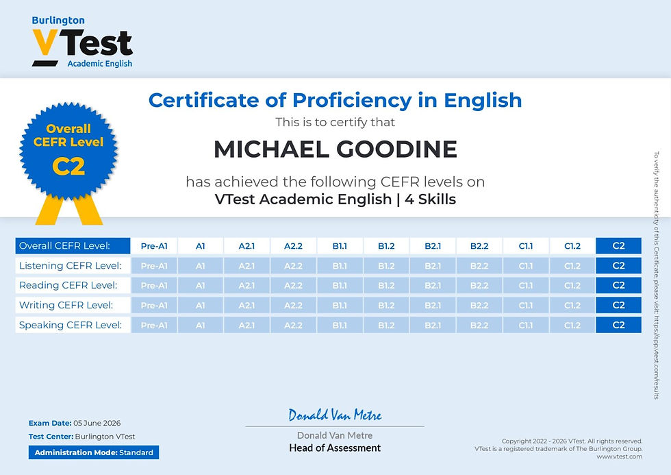 VTest Academic English