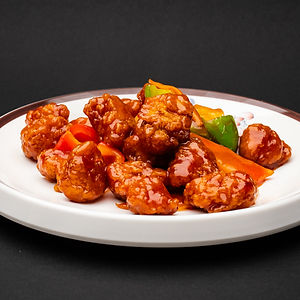 160 - Gebratenes Huhn in süß-saurer Sauce