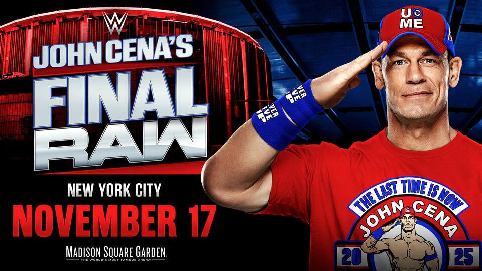Tonight is WWE Intercontinental Champion John Cena has his final appearance on Monday Night RAW as he’ll have his Final Match on Monday Night RAW Tonight in the Most Famous Arena in the World, Madison Square Garden. Don’t Miss WWE Monday Night RAW at 08:00 PM ET / 07:00 PM CT / 05:00 PM PT Streaming Live on Netflix. (Photo by WWE)