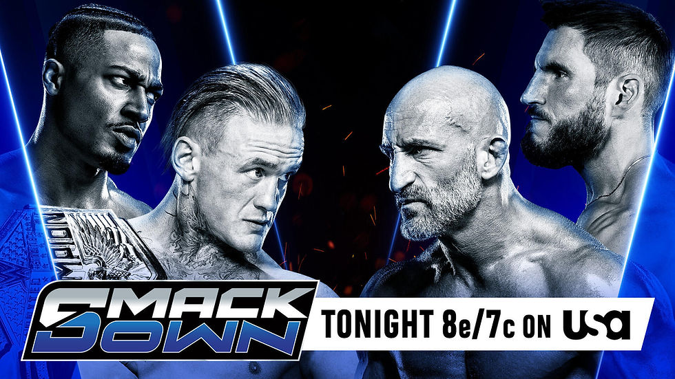 Carmelo Hayes and WWE United States Champion Ilja Dragunov will team up to face D.I.Y. (Johnny Gargano & Tommaso Ciampa) in tag team action. D.I.Y. has been repeatedly ambushing both wrestlers, and tonight they’ll settle their rivalry inside the ring. Don’t miss Friday Night SmackDown at 8:00 PM ET / 7:00 PM CT / 5:00 PM PT on the USA Network, with live streaming available on Netflix for international viewers. (Photo by WWE)