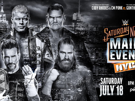 WWE Saturday Night's Main Event in NYC, New York City, New York, USA, Streaming Live on Peacock, July 18th, 2026 — Event Preview: