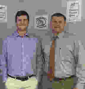 Kevin Christy, Newton Park (Left) with Darrell Garbacik, Indiana BPA State Director (right) at Indiana BPA awards Banquet in November 2019.
