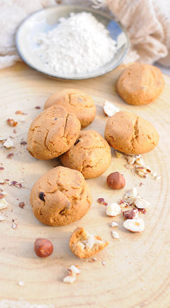 biscuits apéritif sans gluten châtaigne noisette