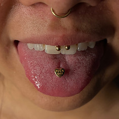 Anatometal Valentine Tongue Piercing