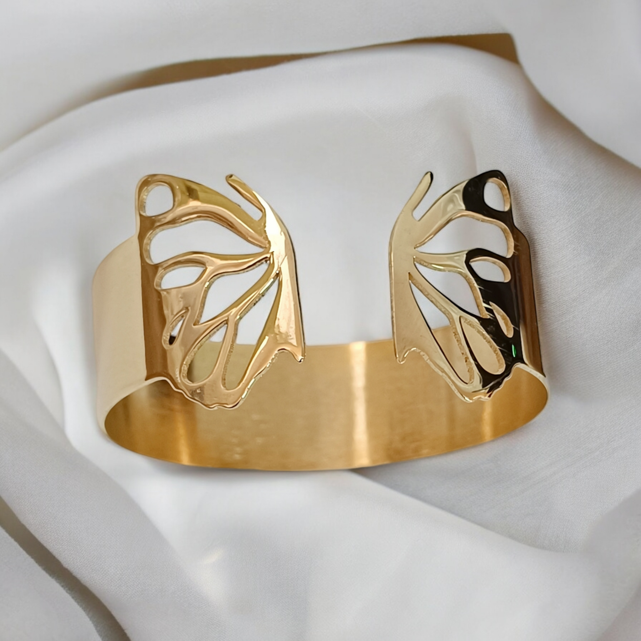 Aro Chapa de Oro Calado Mariposa  Mod. PL1247-1