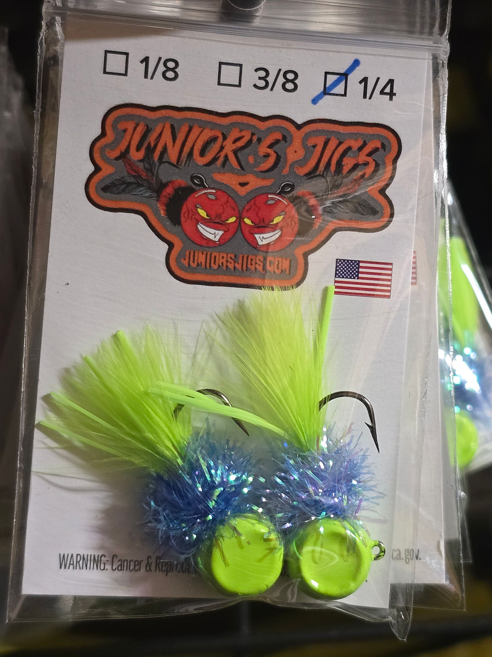 Thumbnail: ¼oz #4 j hook 2 pack