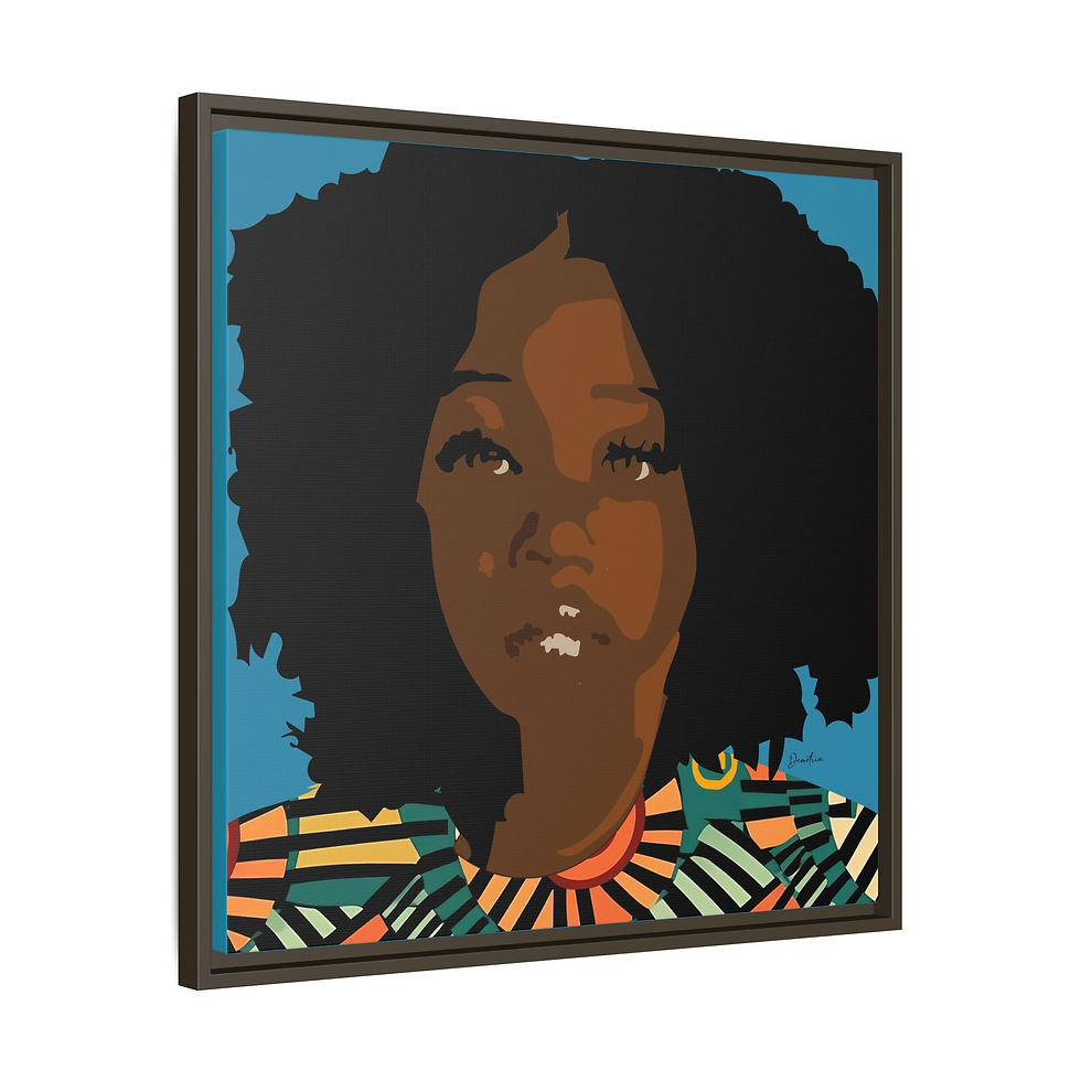 Thumbnail: "Little Annie" Framed Canvas Art, 10"x10"