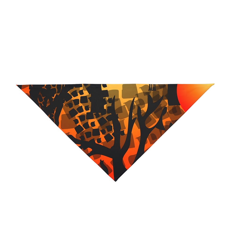 Thumbnail: Ghana Sunset Pet Dog and Cat Bandana 