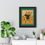 Thumbnail: "It's the Eyes For Me" Framed Custom Fine Art Print with Green Border