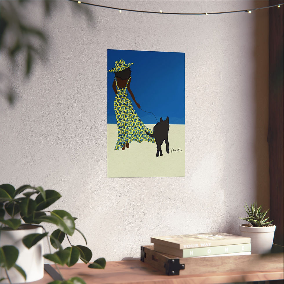 Thumbnail: "Beach Stroll" Fine Art Print