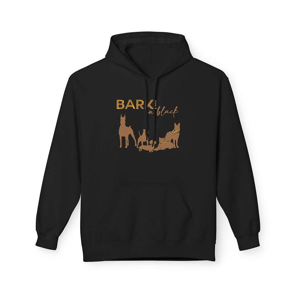 Thumbnail: "Squad" Bark in Black  Logo - Unisex Hoodie