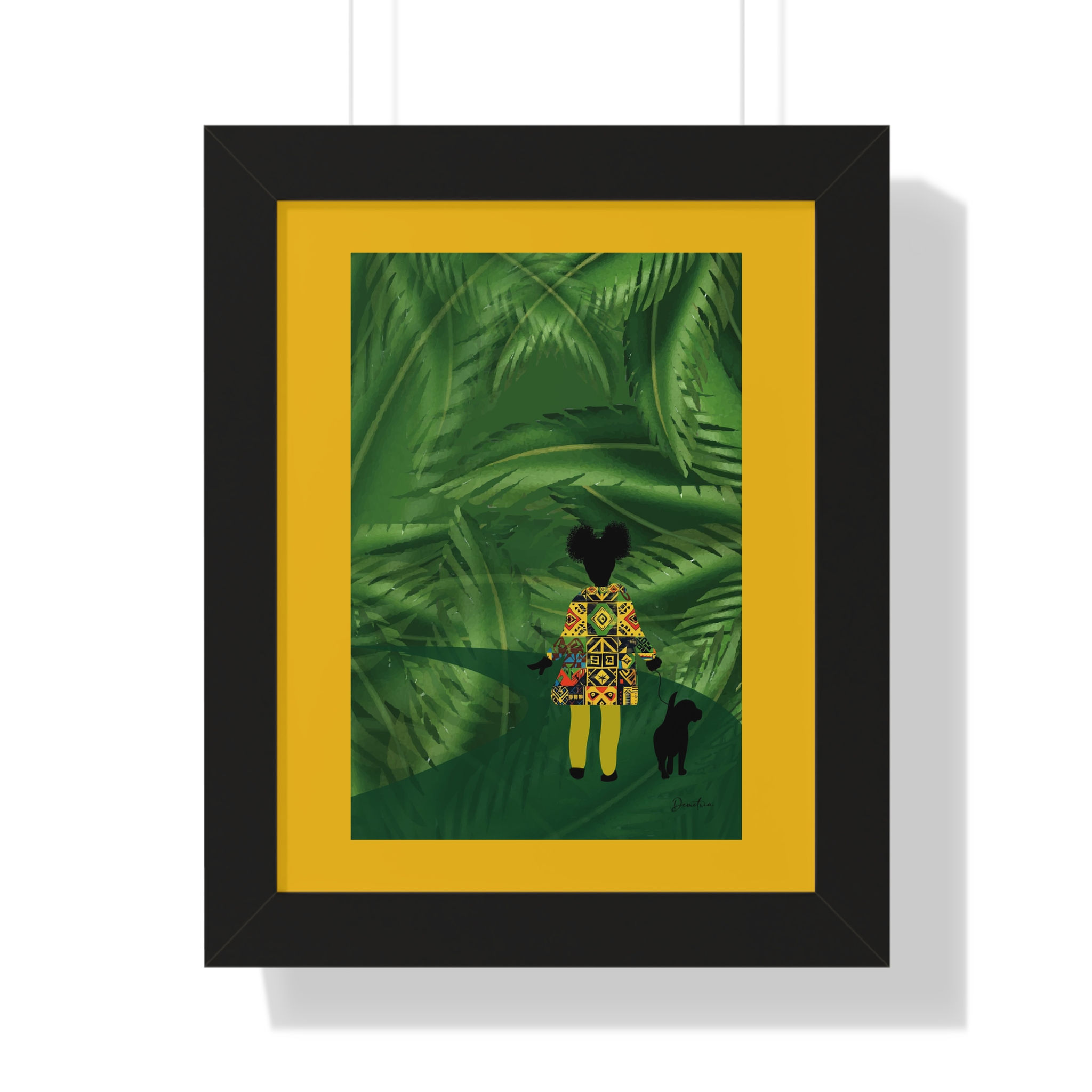 "Somewhere Out There" Framed Poster with Gold Border