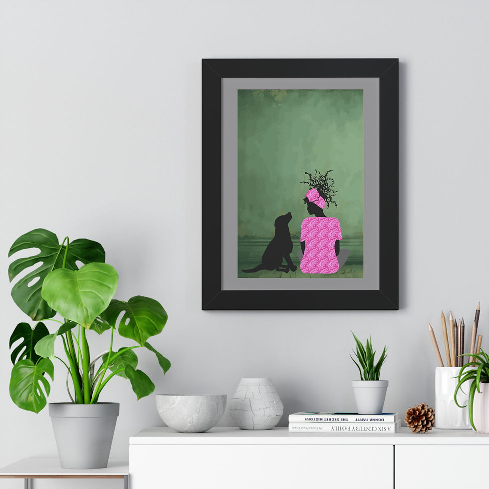 Thumbnail: "Time Out" Framed Poster with Gray Border