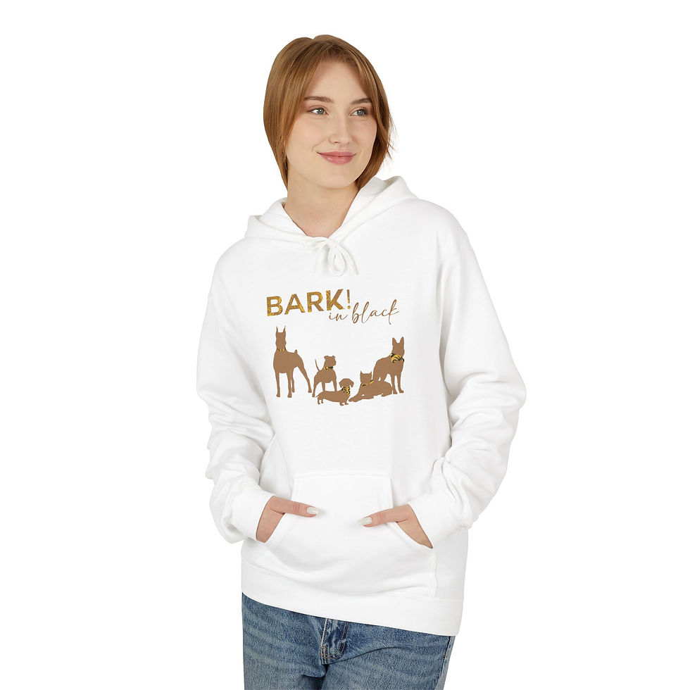 Thumbnail: "Squad" Bark in Black  Logo - Unisex Hoodie