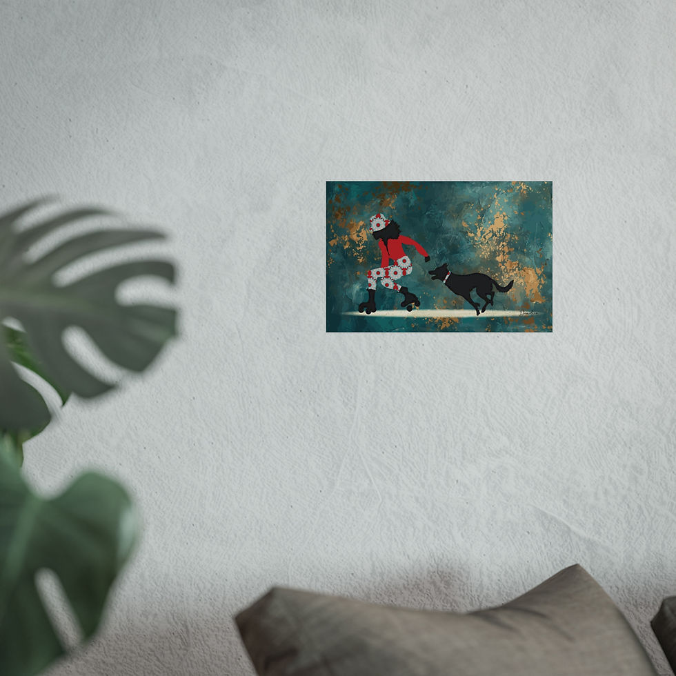 Thumbnail: "Run Bounce Skate" Fine Art Print 