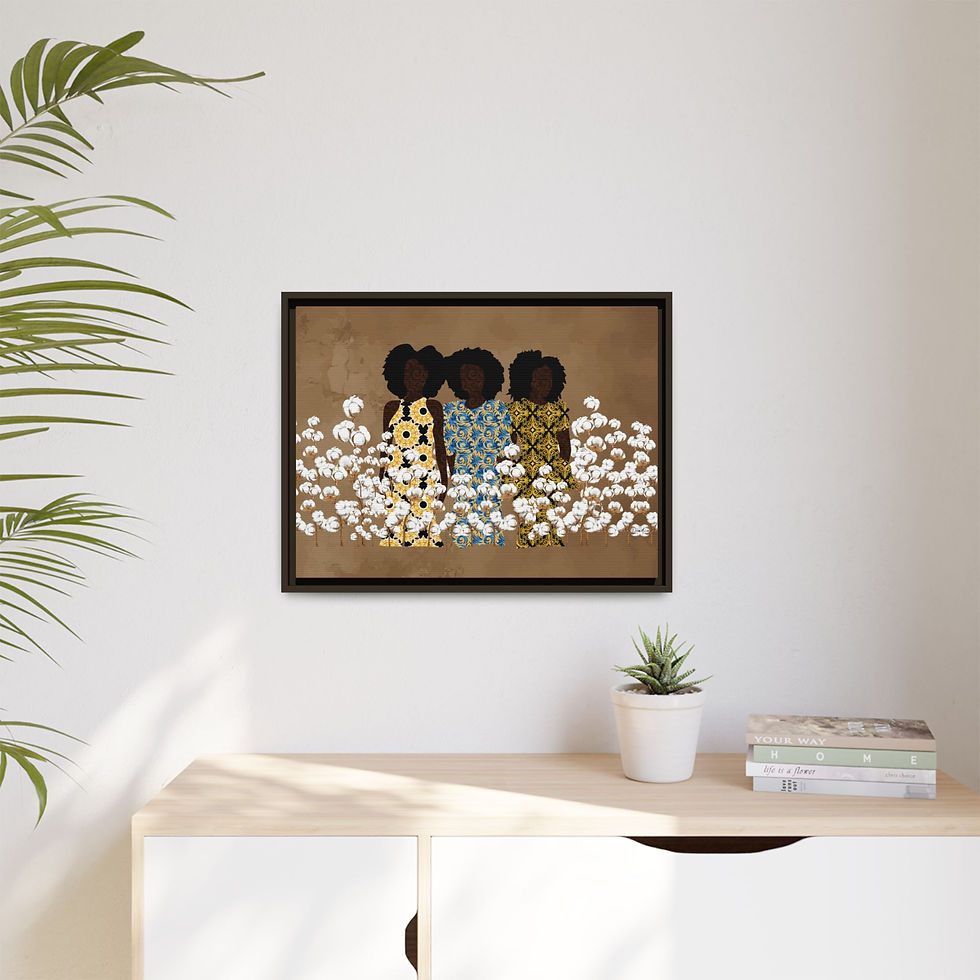 Thumbnail: "We've Come A Long Way", Framed Canvas Art Print, 10"x8"
