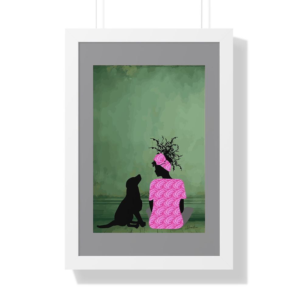Thumbnail: "Time Out" Framed Poster with Gray Border